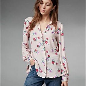 NWT Express Slim Fit Pink Floral Portofino